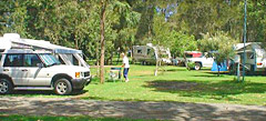 campsites with caravans