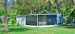 Camp Kitchen in leafy surrounds